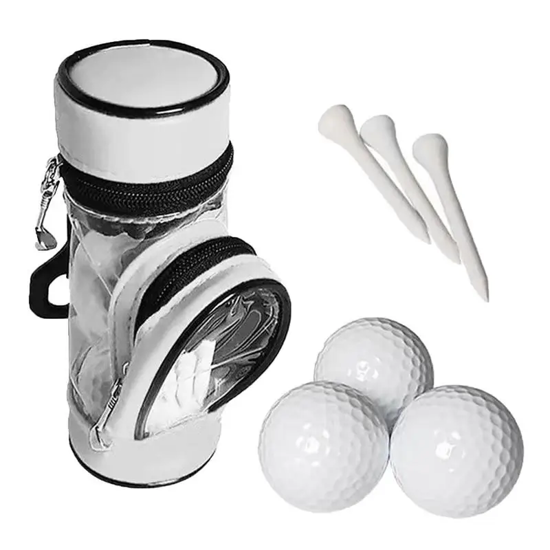 Golf Ball Storage Golf Tee Bag Pouch Multi-function Golf Accessory Bag Wear-Resistant Golf Accessory Organizer for Tees Divot