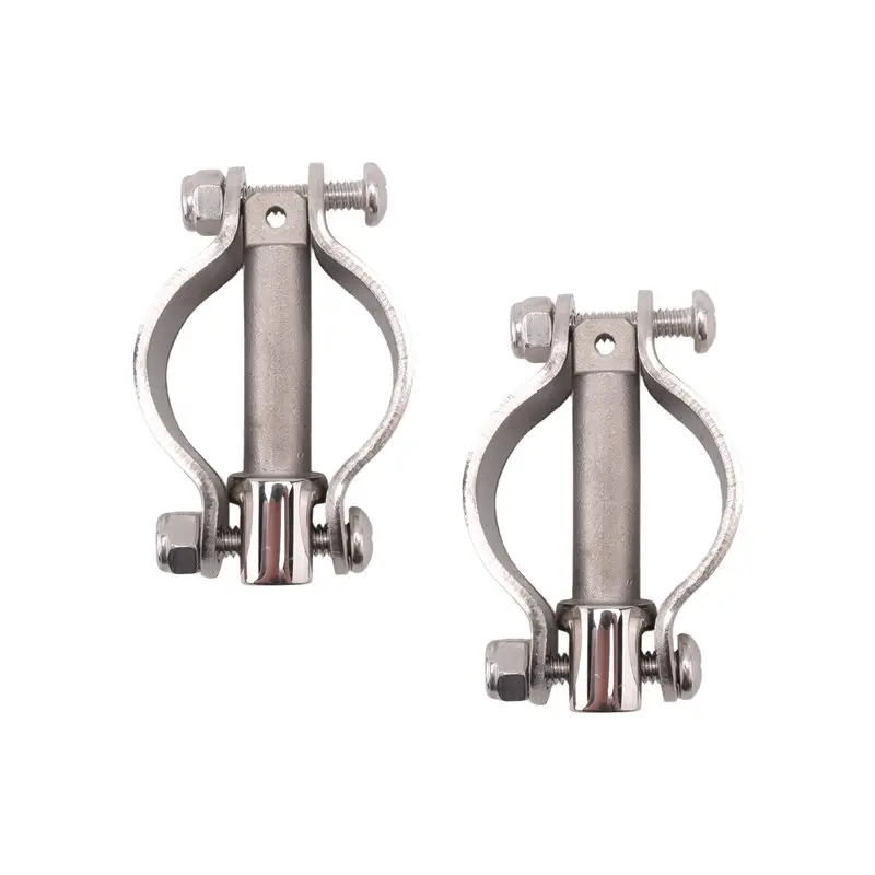 Boat Stainless Steel Row Lock Side Mount Line Oar Lock Socket Marine Yacht (2 Per Pack)