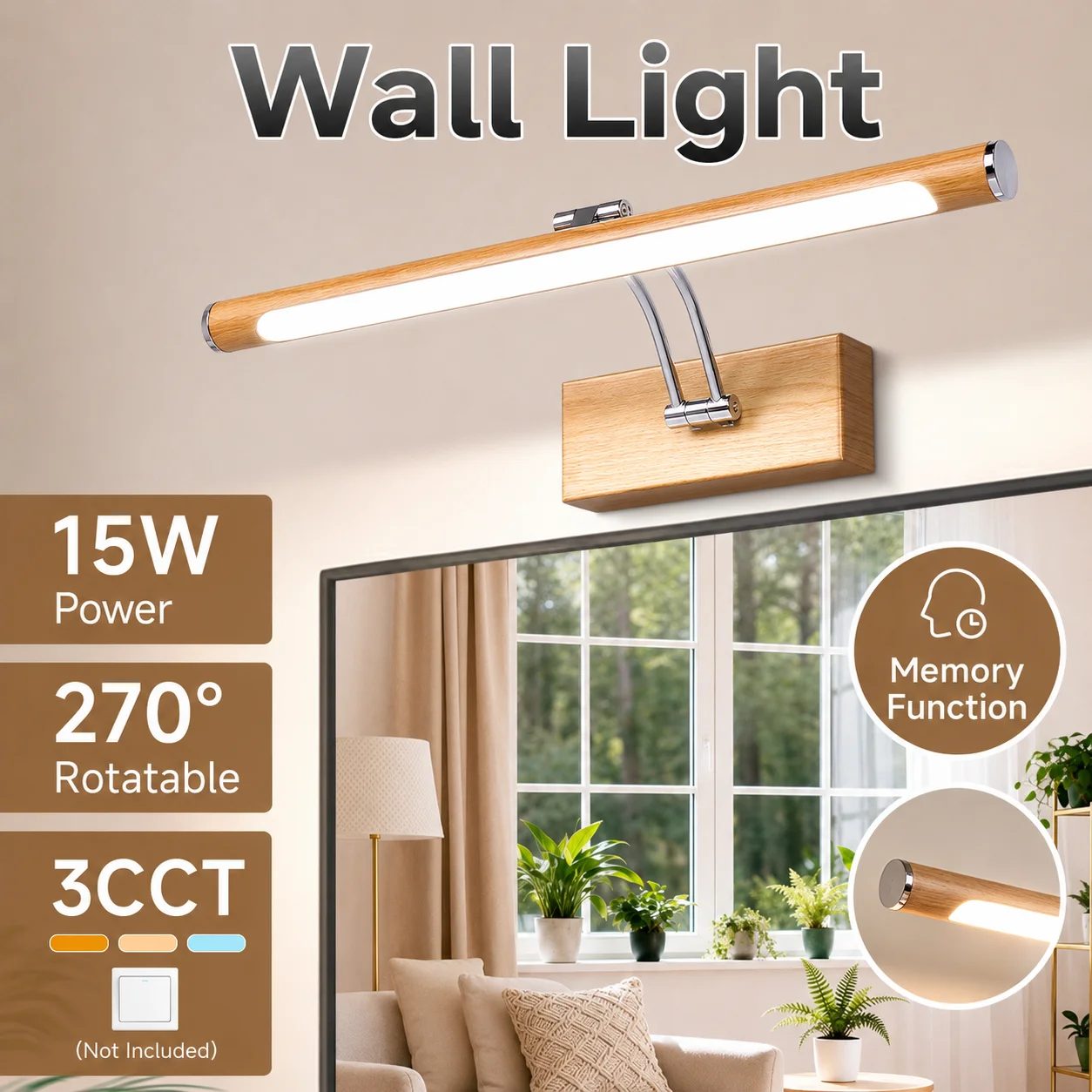 led-ミラーライトモダン-15-ワット浴室化粧台ライト-40-50-センチメートル壁取り付け用燭台防曇ミラーランプメイクアップ照明読書用-85-265v