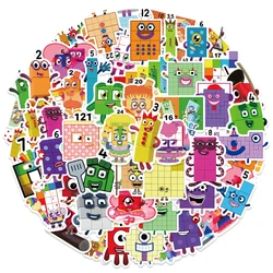 52Pcs Numbers Building Block Stickers Children's Cartoon Sticker Kids Stationery Supplies School Teacher Supplies Reward Toys