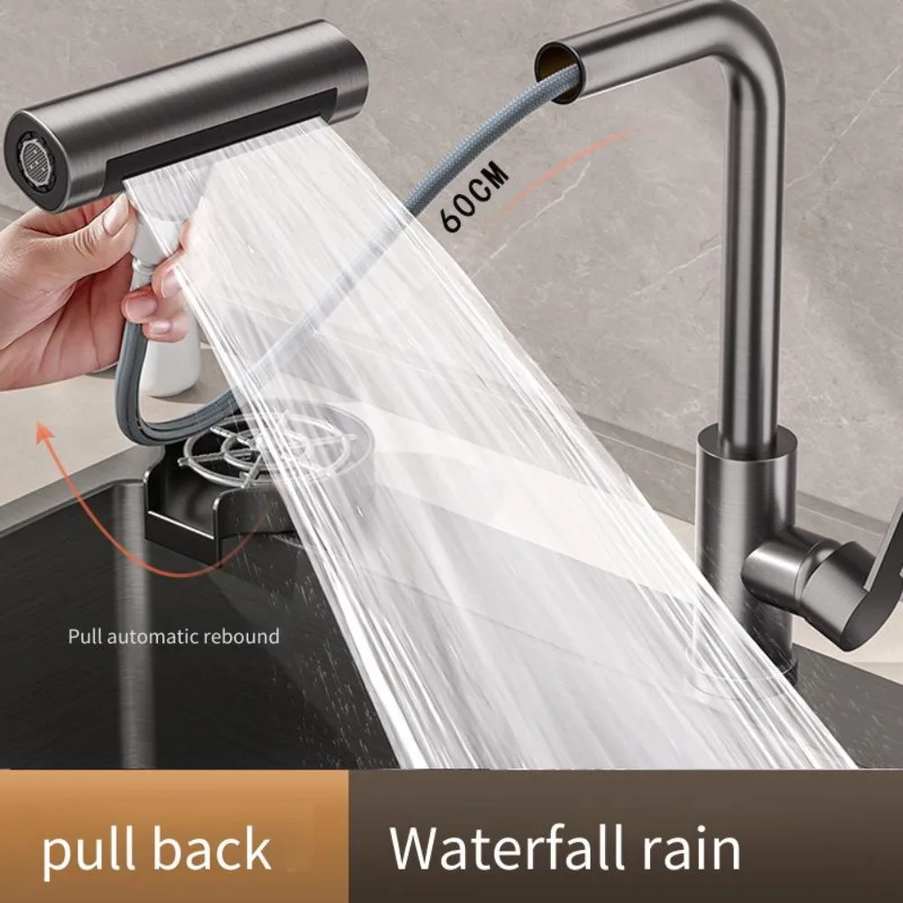 kitchen-pull-out-flying-rain-faucet-stainless-steel-sink-vegetable-basin-hot-and-cold-mixed-water-retractable-single-hole