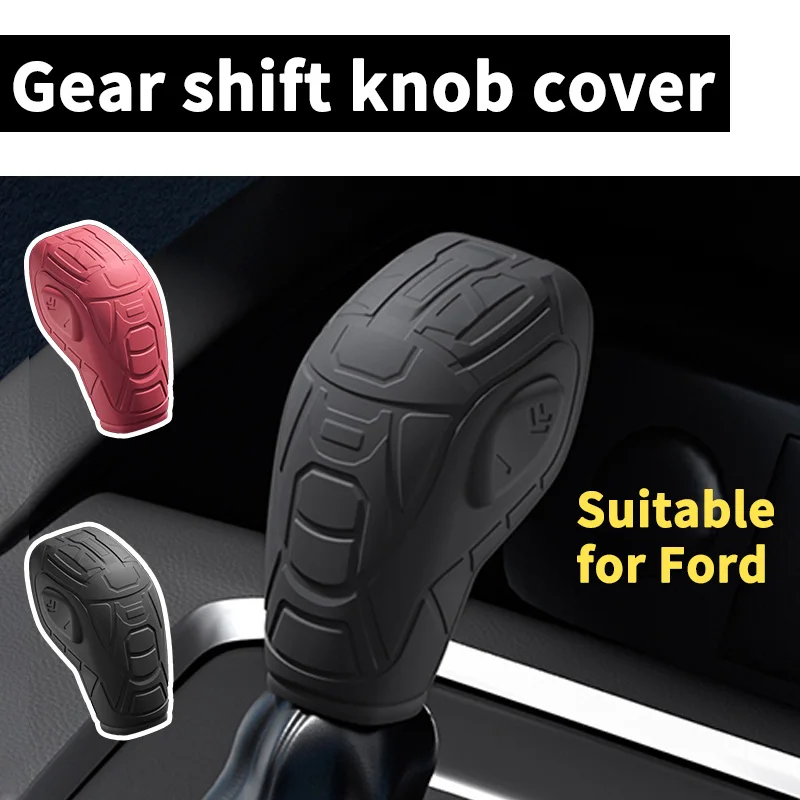 

Soft Silicone Gear Shift Knob Cover for Ford Focus, Anti-Slip Shifter Boot for Fiesta Mondeo EcoSport, Car Interior Protection