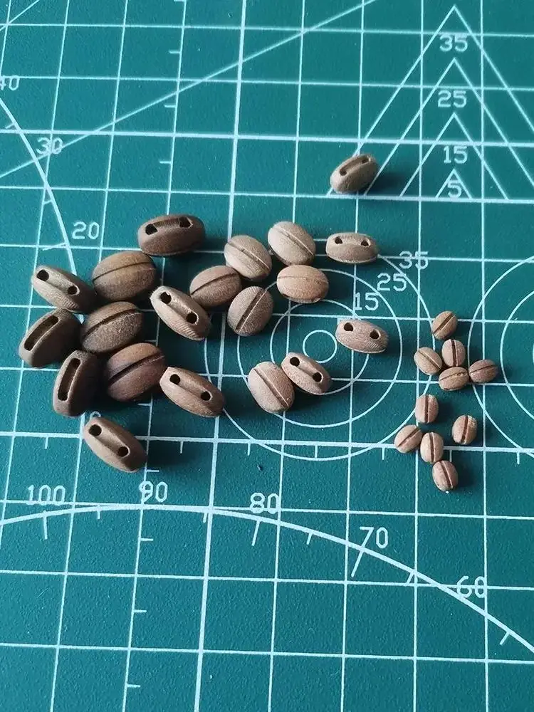 Poulie à bloc unique, modèle de bateau ancien, accessoires luxueux, poulies simples en bois massif de haute qualité, bricolage, fabrication de loisirs, 10 pièces/ensemble