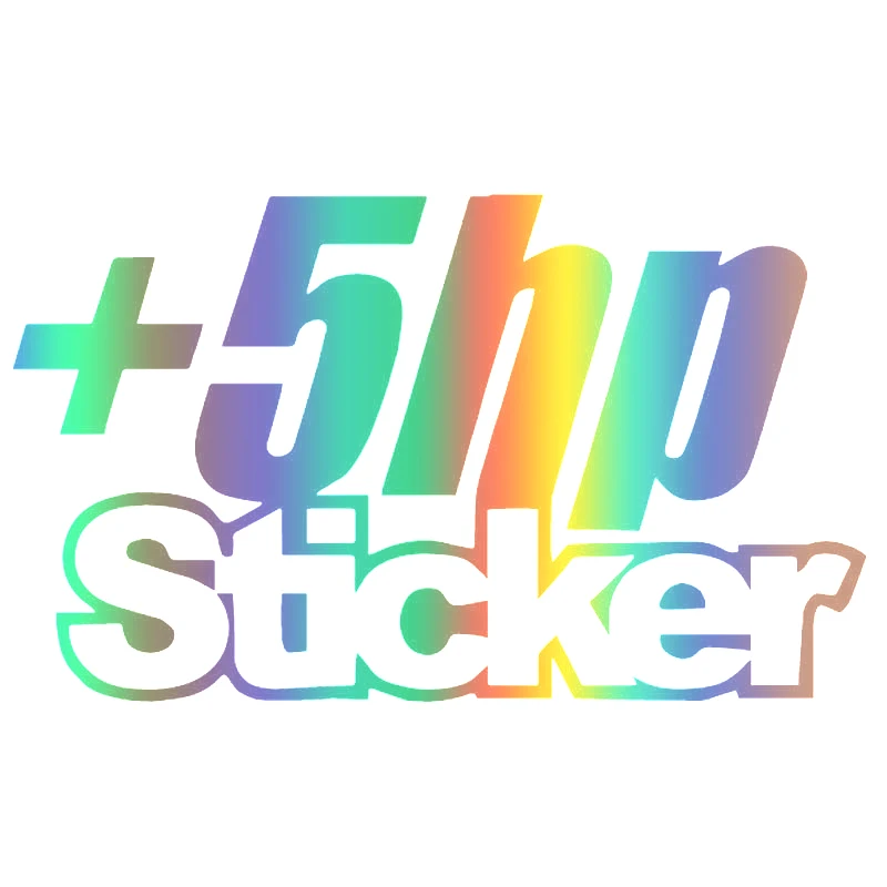 

Funny +5 HP Sticker Truck Window Drift Car Stickers Automobiles Motorcycles Exterior Accessories Vinyl Decals