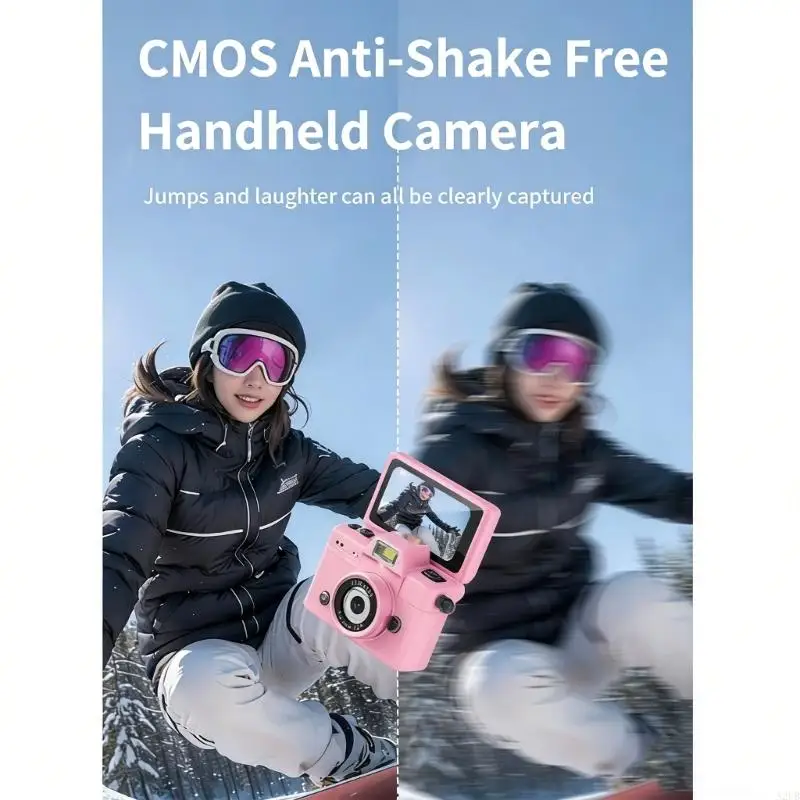 Mini พวงกุญแจแบบพกพาดิจิตอลกล้อง 32GB สีชมพู 1080P วิดีโอแฟลชแบตเตอรี่ชาร์จอะแดปเตอร์ OTG A2UB