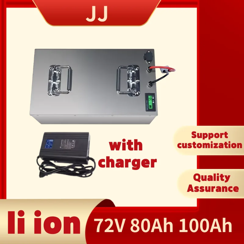 

EVE Li ion battery 72v 80Ah li ion EVE 72v 100ah lithium ion for 7000w golf club bicycle bike tricycle motorhome +10A charger
