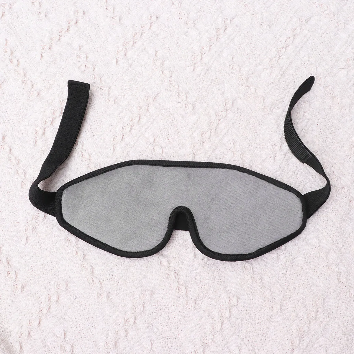 

3D Flannelette Sleeping Eyepatch for and Adults Grey Reusable Comfortable Light Blocking Eye Mask for Home Travel Hotel Use