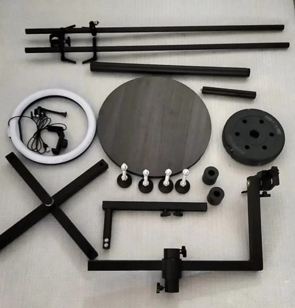 

2025 360 Rotate Livestraming Photo Booth Display Turntable Photography Turntable Rotating Horizontal Vertical Platform Photo Bo