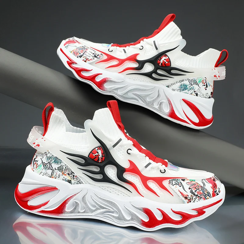 

Unisex running shoes Four Seasons Breathable Thick-sole non-slip casual Sports Shoes Fashion outdoor men's mesh light sneakers