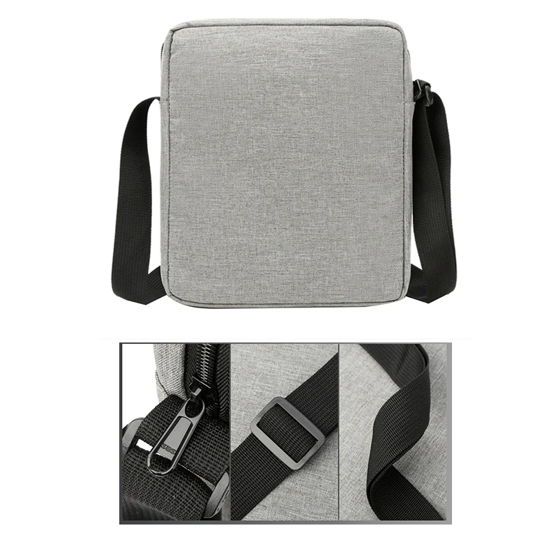 Bolso de hombro Diagonal para hombre, bolso cuadrado pequeño, bolso de hombro informal de moda