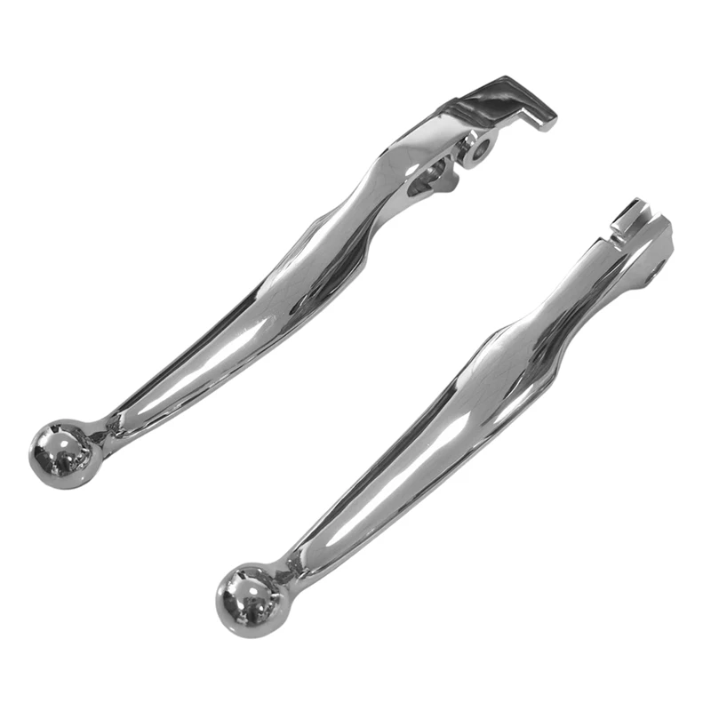 Super Sale 1Pair Chrome Clutch Brake Hand Levers Controls for Honda Shadow 600 1988-2007 Shadow 750 1998-2024 VTX1300 2003-2009