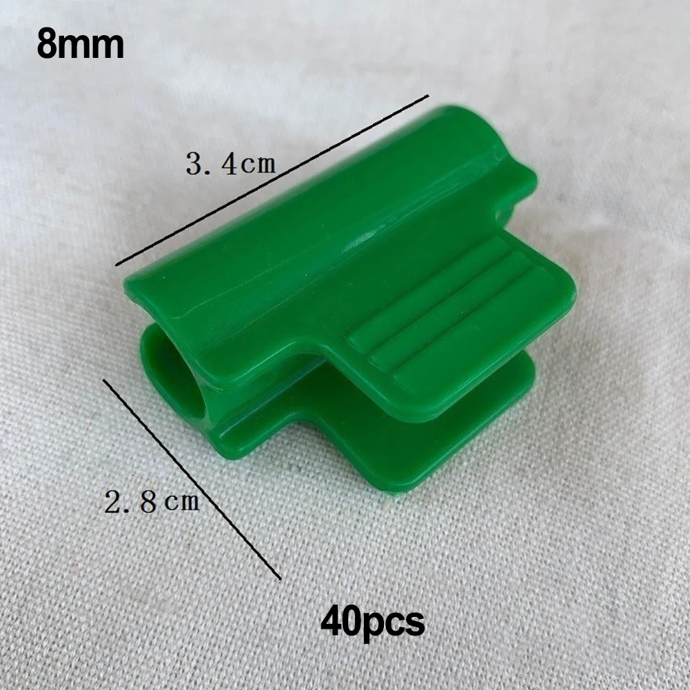 40/50PCS Greenhouse Clamps Clips Plastic Plant Stakes Pipe Clamps For Garden Shed Film Row Cover Shading Netting Tunnel Clips