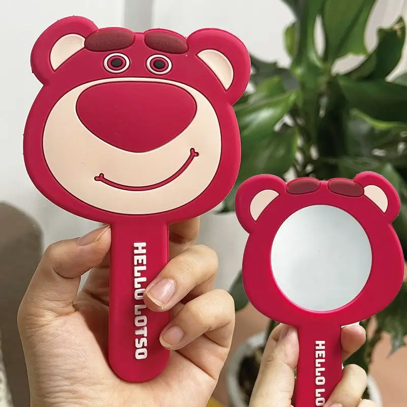 Nuevo lindo espejo de maquillaje de Disney, fácil de llevar, regalo periférico de animé estilo capibara Kawaii, un regalo imprescindible para niñas