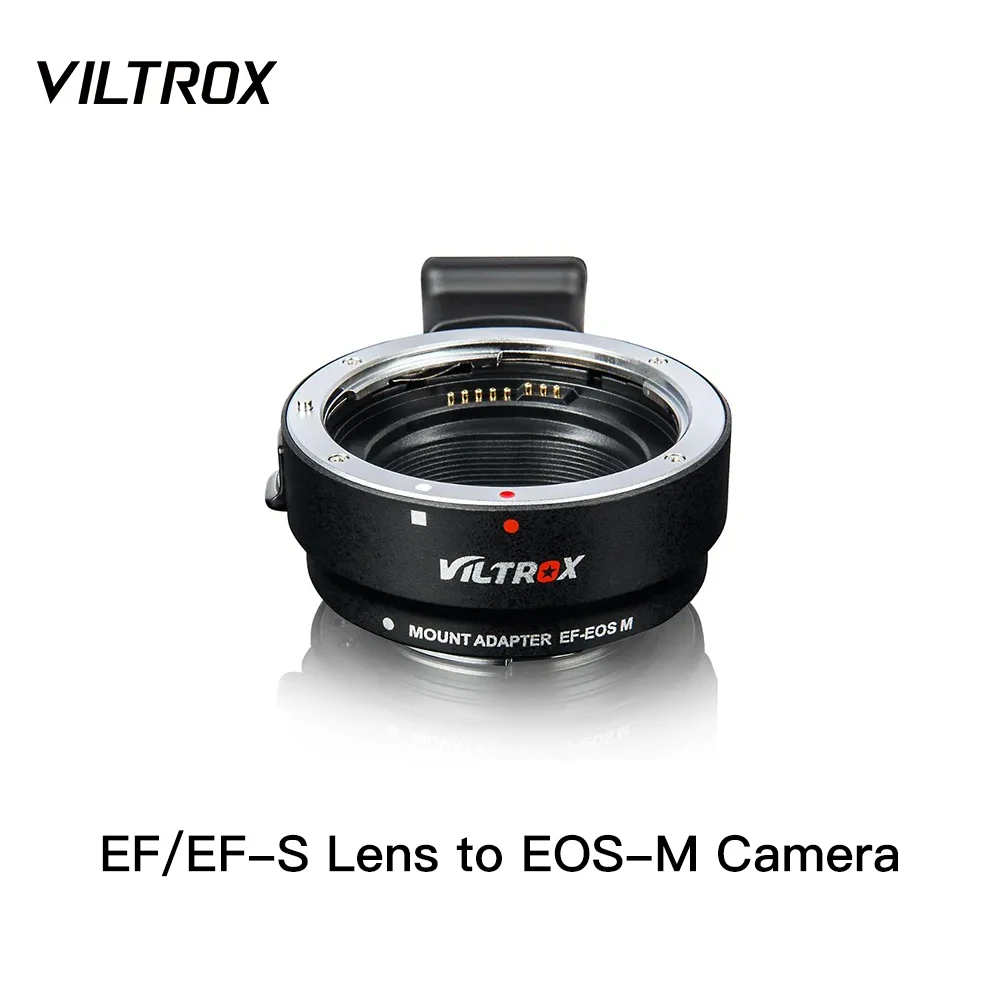 

VILTROX Lens Mount Adapter Ring EF-EOS M for Canon EF Lens to Canon EF-M Mirrorless Camera M M2 M3 M5 M6 M10 M50 M100 Auto Focus