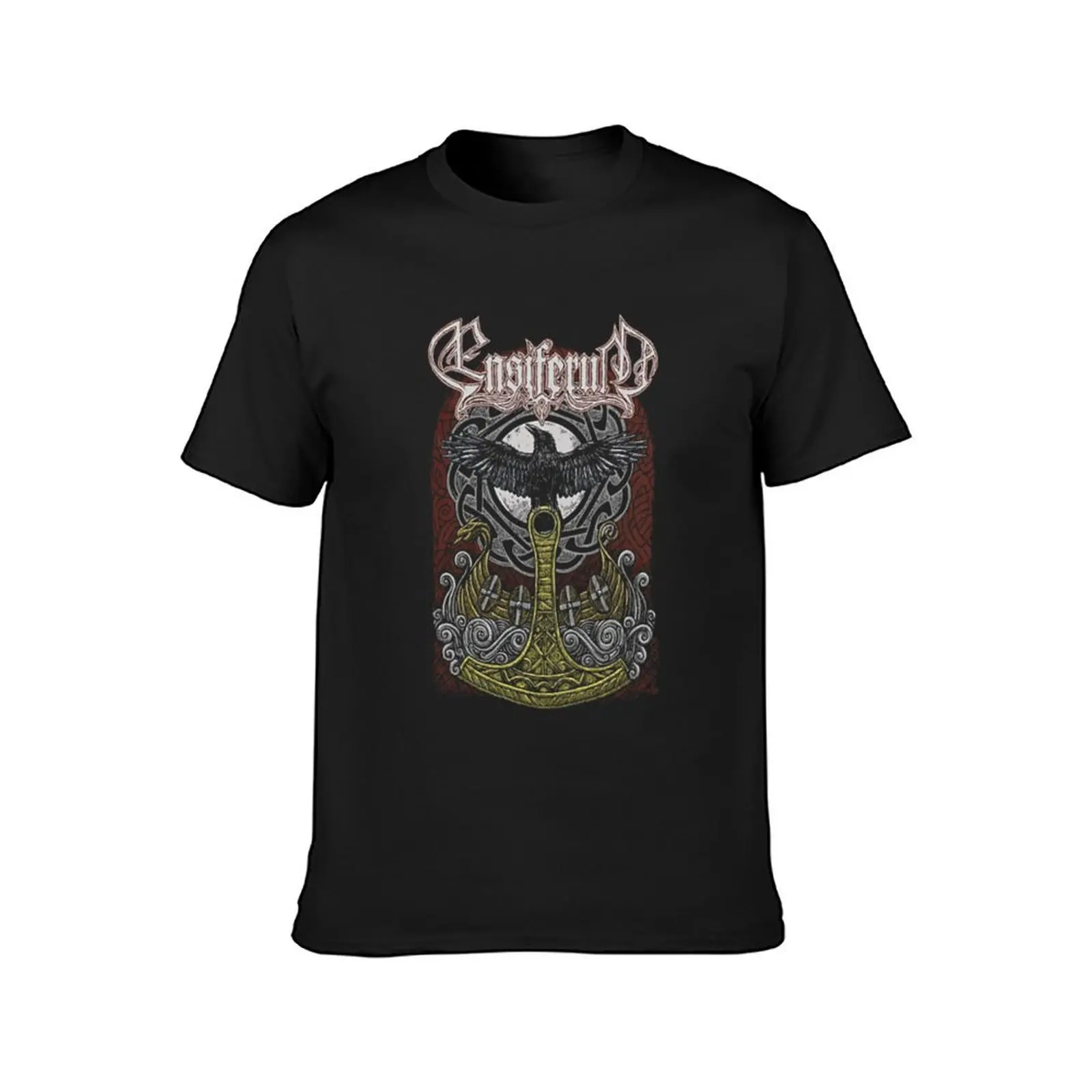 The Ensiferum Dauntless Heart T-Shirt quick drying customs plus size tops Men's cotton t-shirt