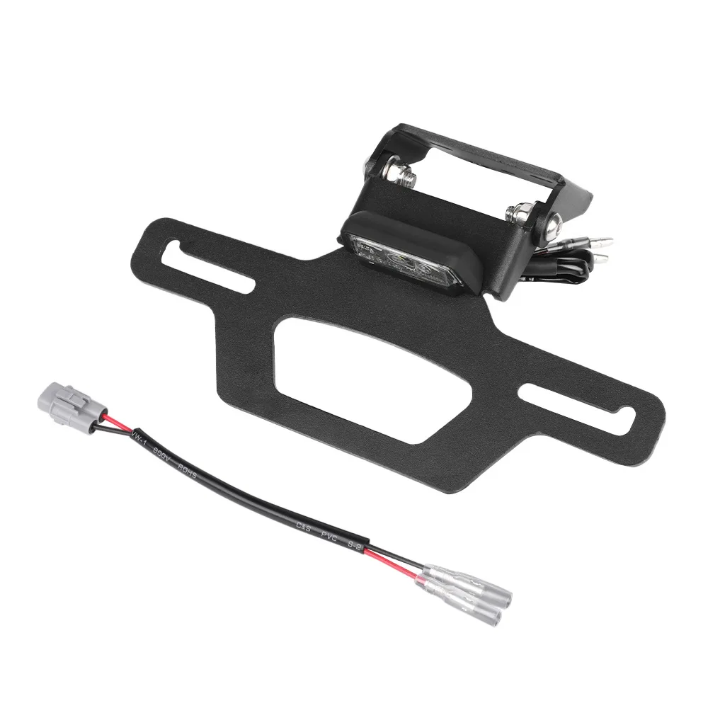 

Aluminum Hidden License Plate Holder Tail Tidy Fender for Kawasaki Ninja ZX-4R ZX-4RR ZX-25R Motorcycle LED Rear Accessories Bra