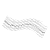100Pcs Heat Shrink Solder Seal Wire Connectors  26-24AWG Waterproof Butt Terminals White Tin Joint Tube Connector