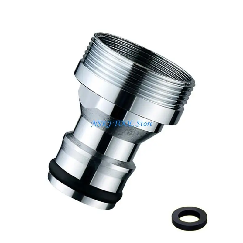 L8RC Sturdy Brass Washing Machine Tap Converter for Easy Hose Attachment Use