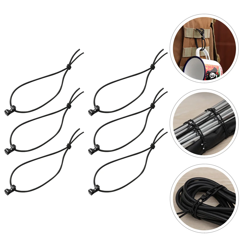 

15 Pcs Storage Webbing Clip Multipurpose Fasten Cord Elastic Strap Hook Rope Buckle Bungee Clips Fastener