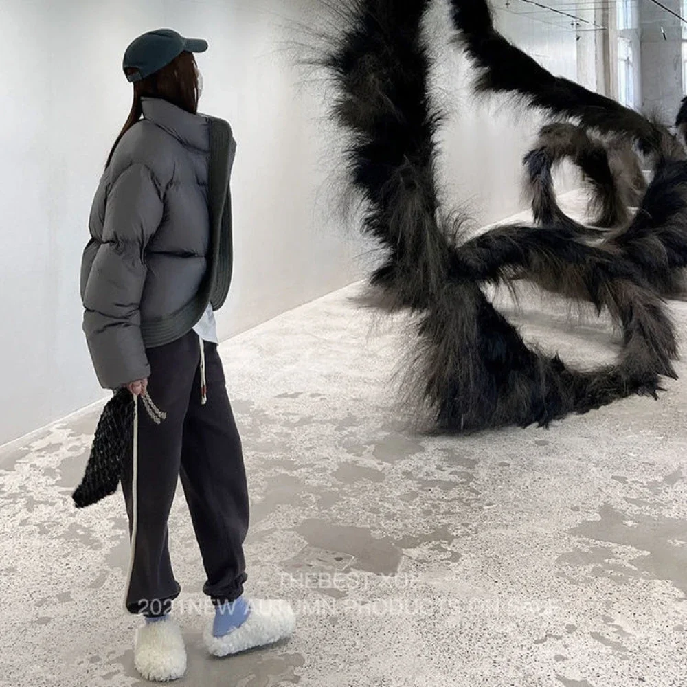 Winter New Thickened Cotton Clothing Female Short Fashion Casual Loose Hundred with Long-sleeved Cotton Coat Winter Coat Women