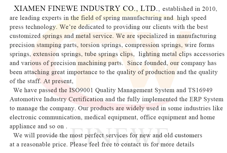 Imagem -02 - Mola Feita sob Encomenda Finewe