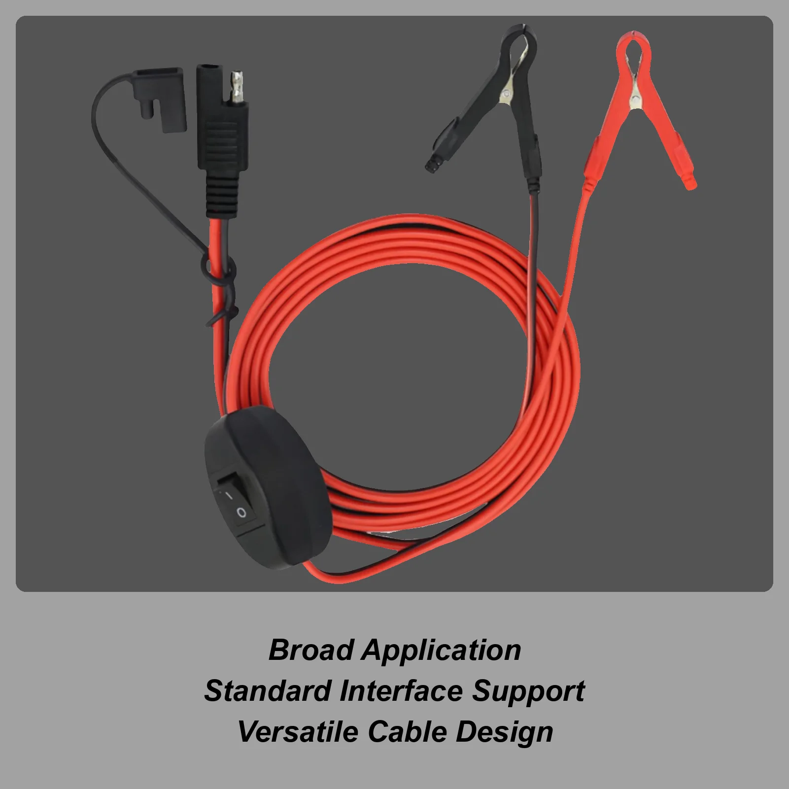 

SAE Connector Battery Charger Extension Cable With Button Quick Connector SAE Adapter For Car Lawn Mower ATV RV Motorcycle