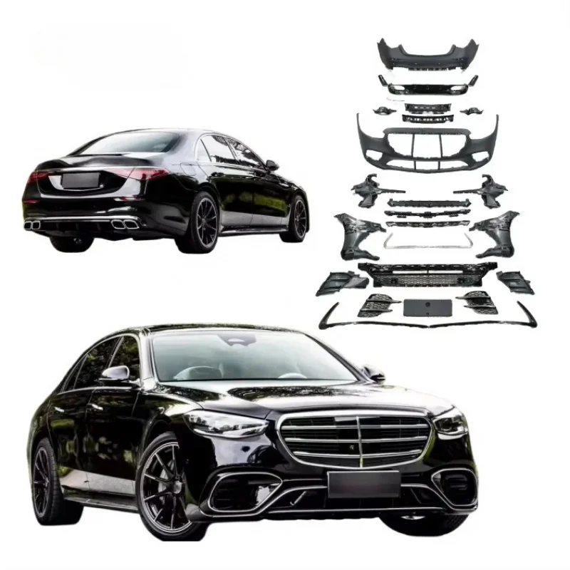 

2023 for S Class W223 Bodykit Upgr Luxury S450 Sport Style PP Bumpers Grille Exhaust Rear Diffuser-New