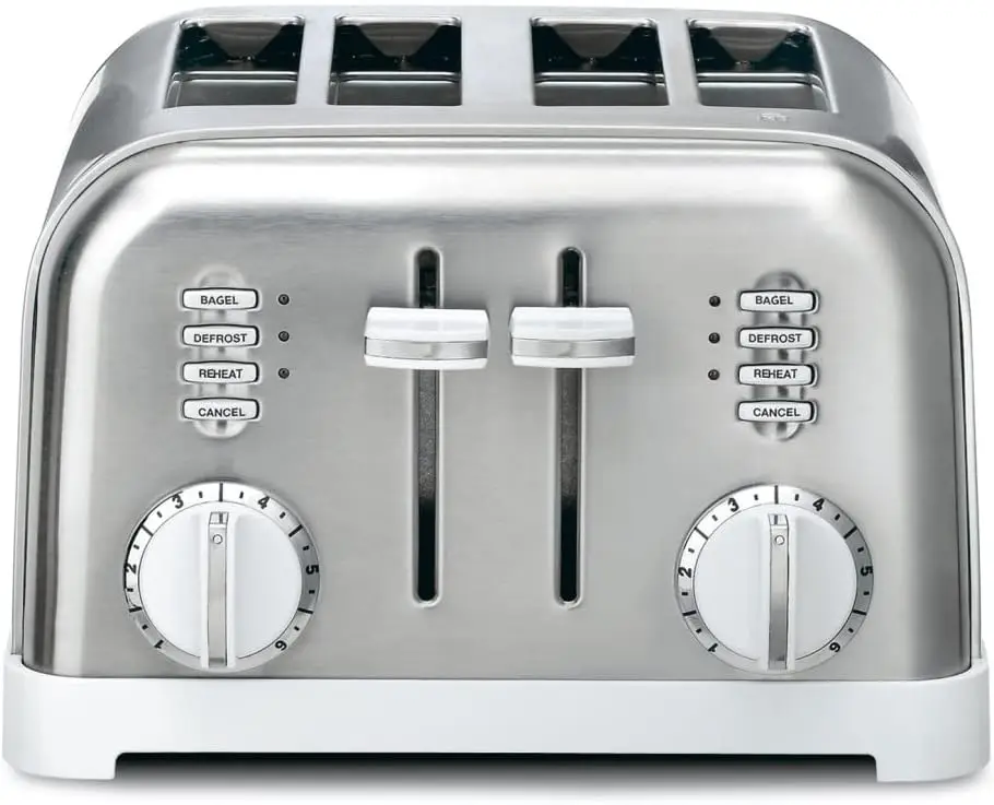 

NEW CPT-180WP1 4-Slice Metal Classic Toaster, White/Stainless Steel