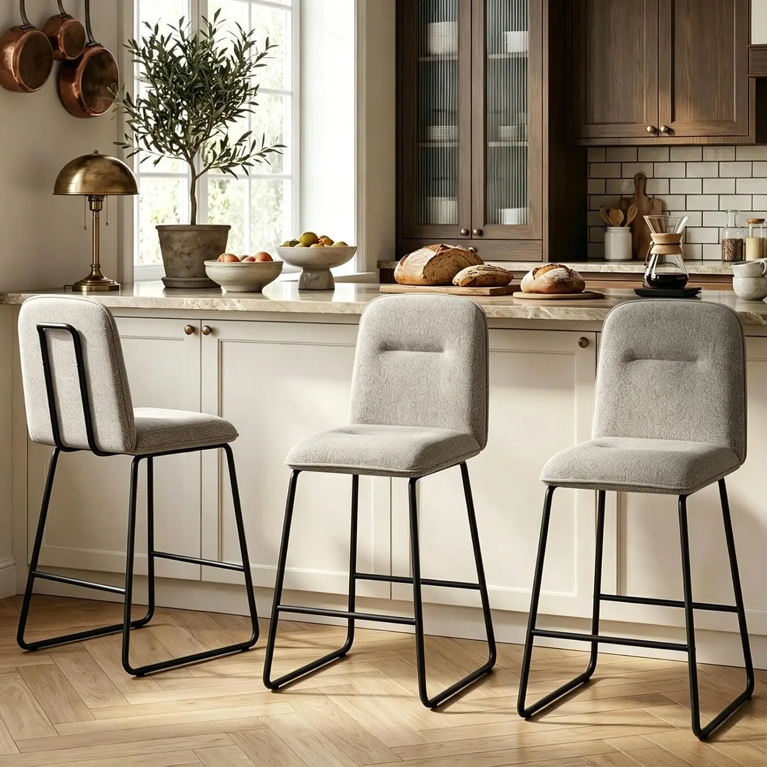 Bar Stools Set of 3, 26
