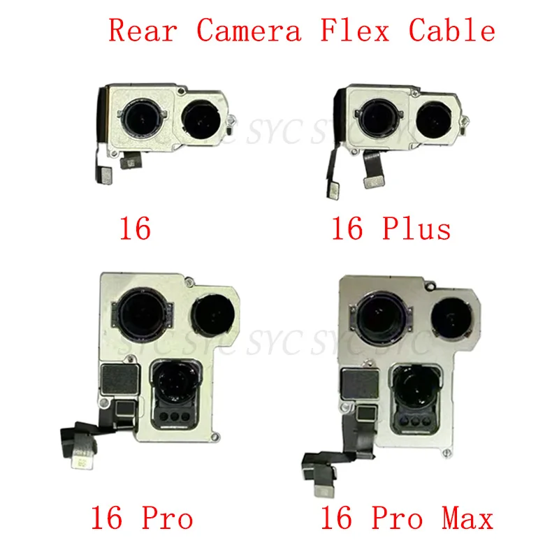 Back Main Camera Flex Cable For iPhone 16 Plus 16 Pro Max Rear Big Camera Repair Parts