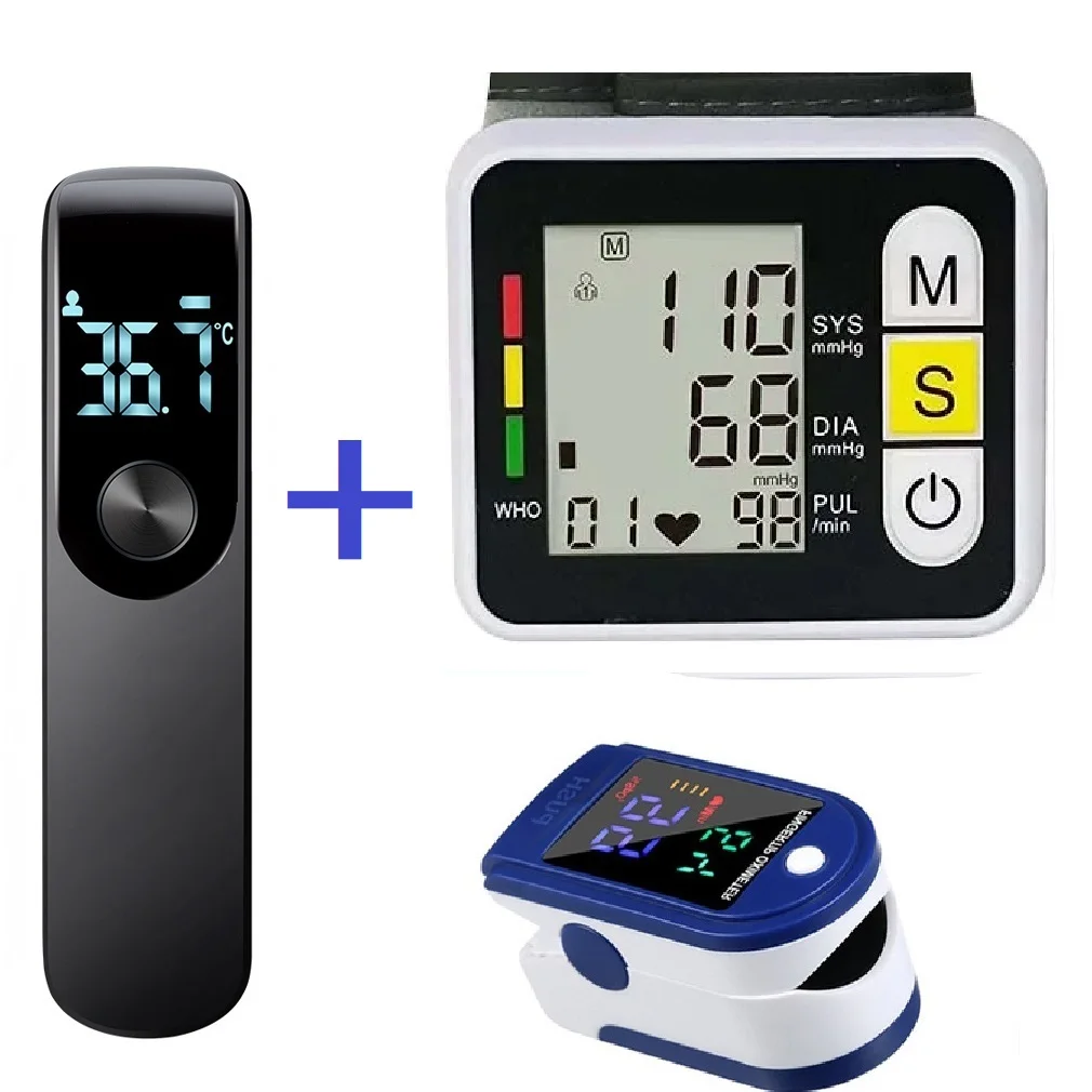 Medidor de pulso automático de ritmo cardíaco, Monitor BP, medidor de presión arterial de brazo Digital saludable, brazalete, tonómetro de presión automático médico