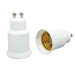 Adattatore da GU10 a e27- convertitore da Base a vite media (E27) a 2 Pin (GU10), portalampada adattatore per illuminazione a LED