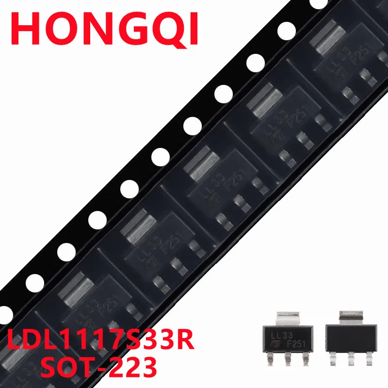 10pcs/lot LDL1117S33R Screen Printing LL33 SOT-223 3.3V Low Dropout Voltage Regulator Brand New Original