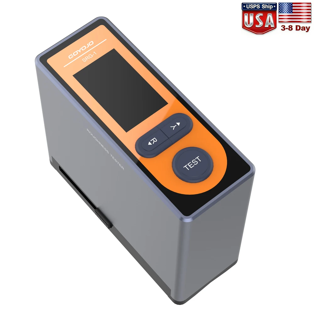 GOYOJO Portable Surface Roughness Tester, Handheld Stylus Profilometer, 6mm Travel, Multi-Parameter Ra/Rz/Rq/Rt Measurement, 500 Data Storage, Aluminum Housing (Model SRG-1)