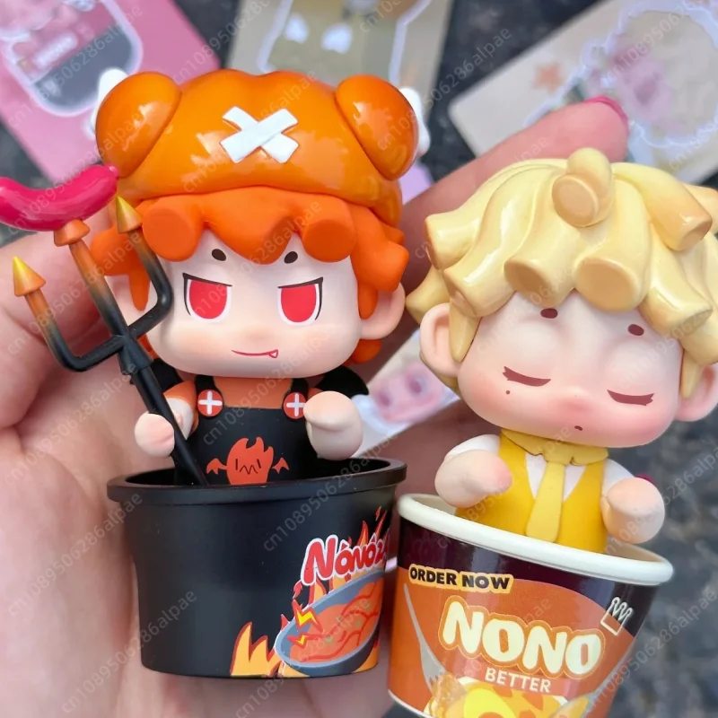 Hot Selling Genuine Second-Generation Blind Box Nono Snack Party Series Trendy Boy Toy Figurine Figurine Figurine Christmas Gift