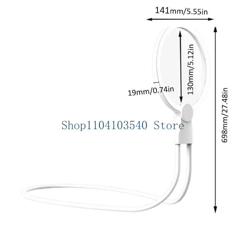 

02DC Громкая связь на шее, лупа со светодиодной подсветкой, увеличительное стекло для дома
