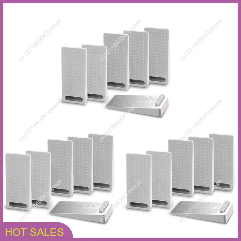 

18 PCS Door Wedge Rubber, Door Stopper, Heavy Duty Slip-Resistant And Stackable Door Holders-A98U