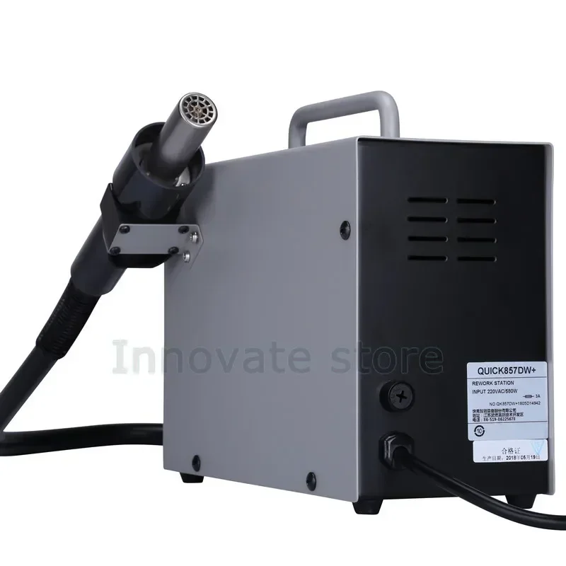 Estações de solda QUICK 857DW + Estação de retrabalho de pistola de ar quente Estação de soldagem de ar quente para aquecimento rápido BGA SMD