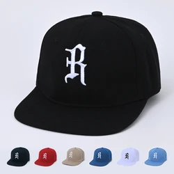 1Pc Big B Letter Embroidery Flat Brimmed Kids's Baseball Cap, Outdoor Sun Cap, Casual Breathable Cap, Suitable for Running O