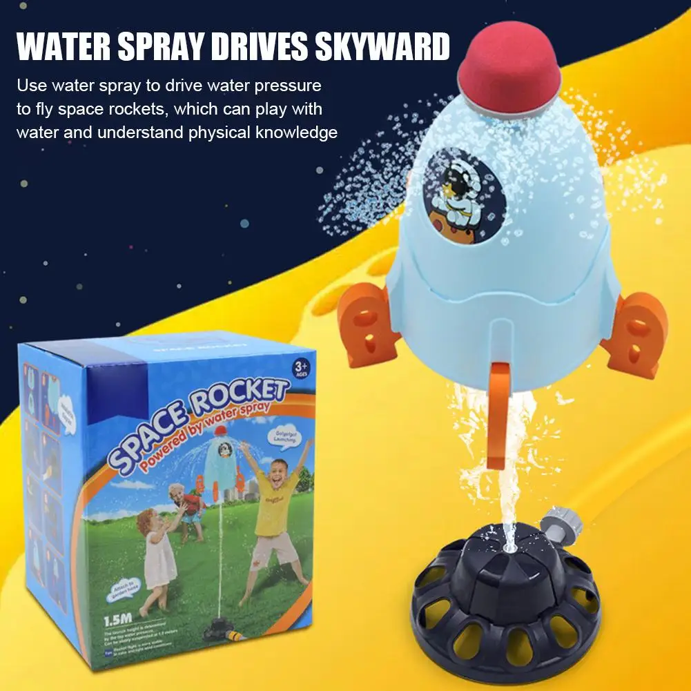 Kid Rocket Launcher Pump Toys Outdoor Child Play Toy Water Pressure Lift Sprinkler Rocket Launchers Water Spray Toys For Kids