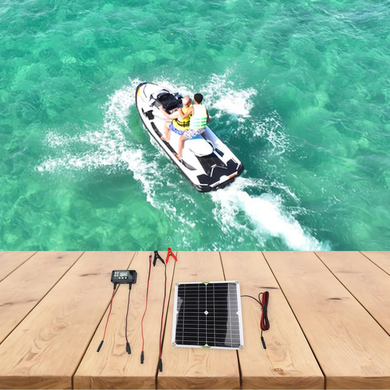 Solar Battery Charger For-MPPT 12VBattery Clamp Controller Solar Panel Connecting Cable Home Solar Charging Tools Parts hardware 4