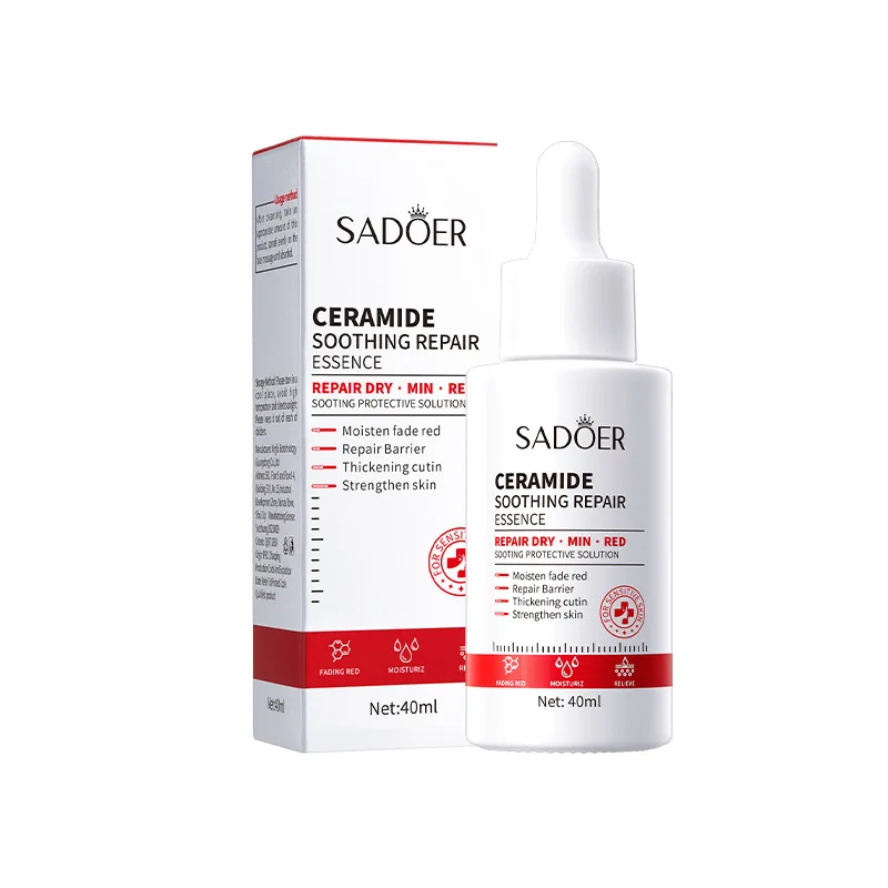 40ml SADOER Ceramide Soothing Repair Essence Face Moisturizing Serum Repair Dry Redness Hydrating Multiple Nourishing Skin Care