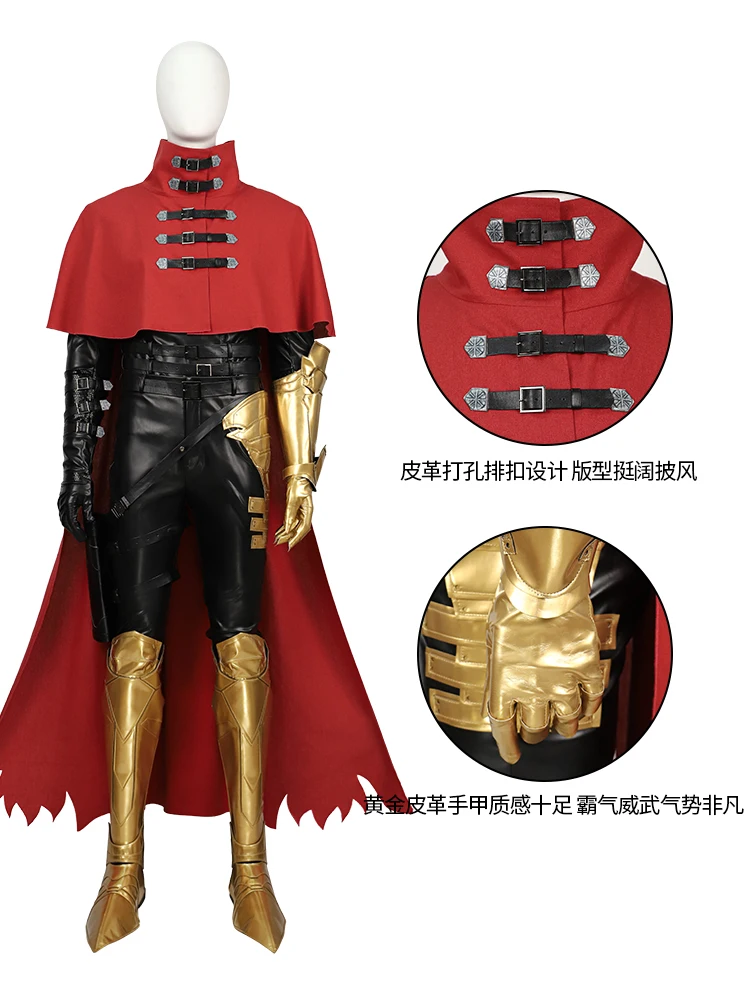 Vincent Valentine Uniforms Game Final Fantasy VII Cosplay Costume Anime Women Man Activity Party Role Play Clothing Sizes XS-3XL