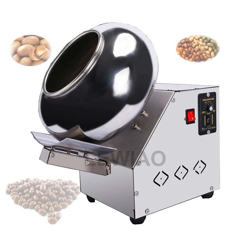 Sugar Coated Gummy Bear Candy Small Peanut Burger Coating Machine