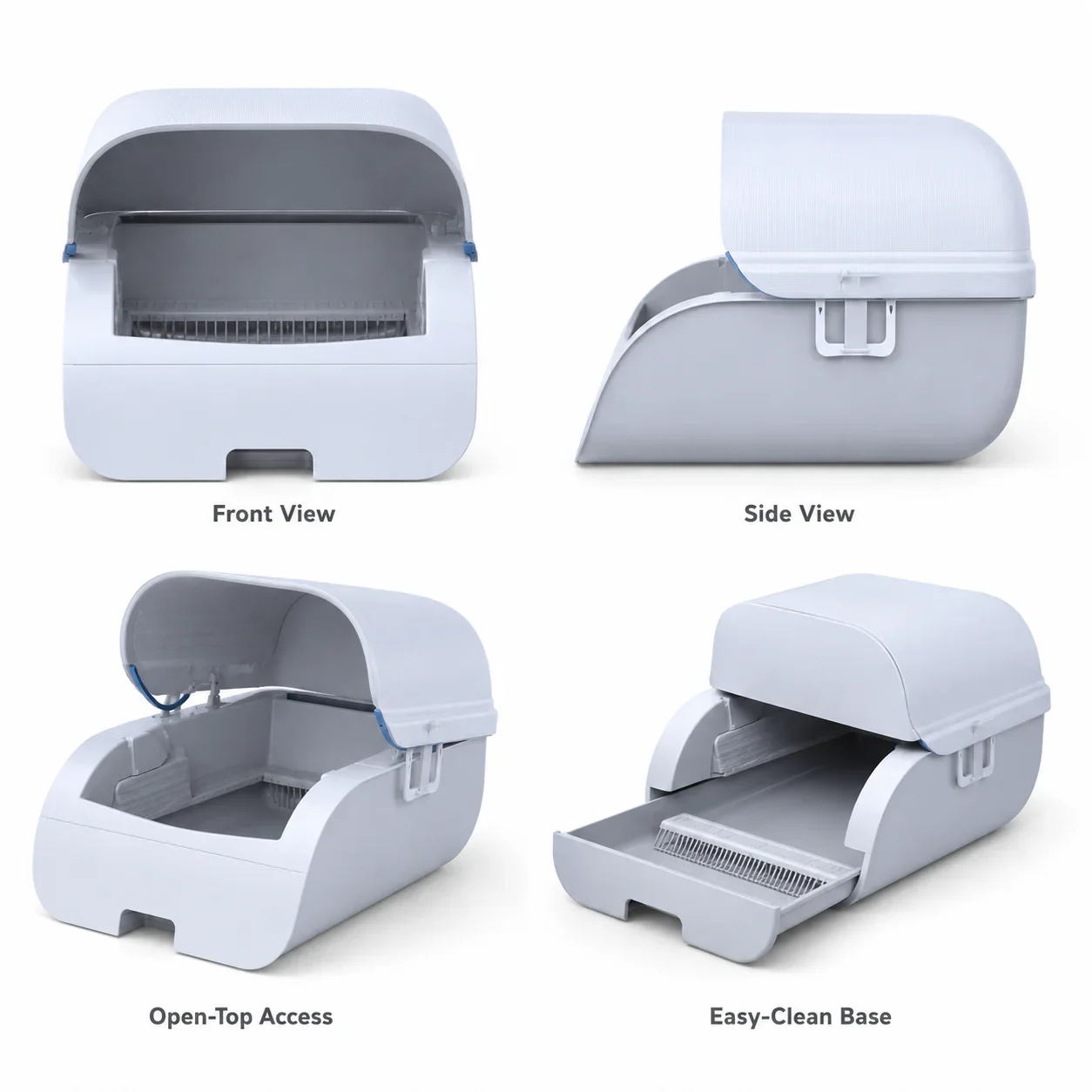 Cleaning Cat Litter Box for Automatic Odor Removal Sterilization Semi Enclosed