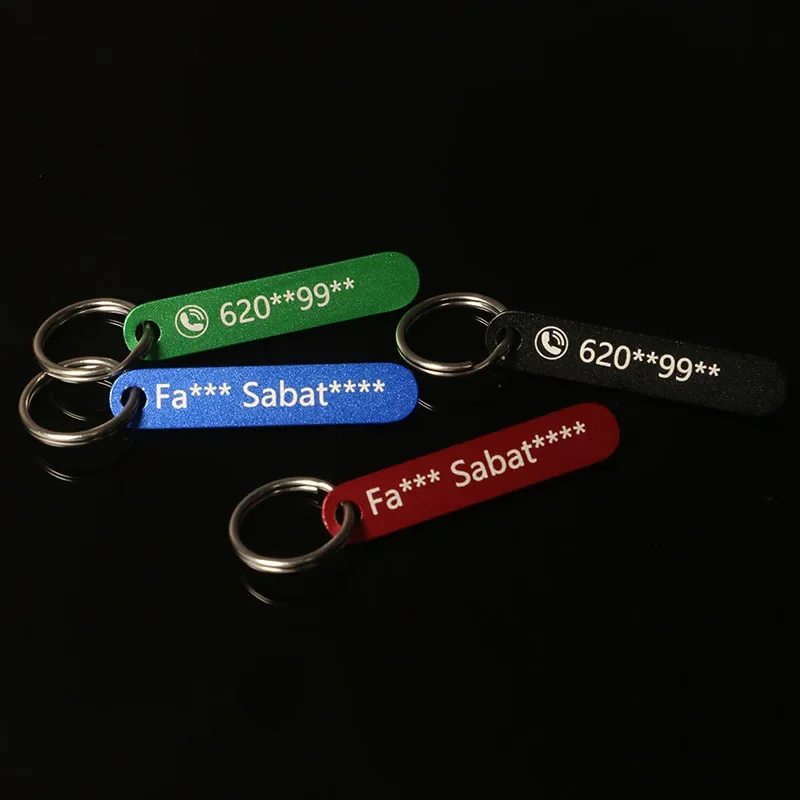 Customized Car Keychain Personalized Name Phone Number Keychain Custom Gift for  Anti-lost Luxury Keyring Keychain Accessories