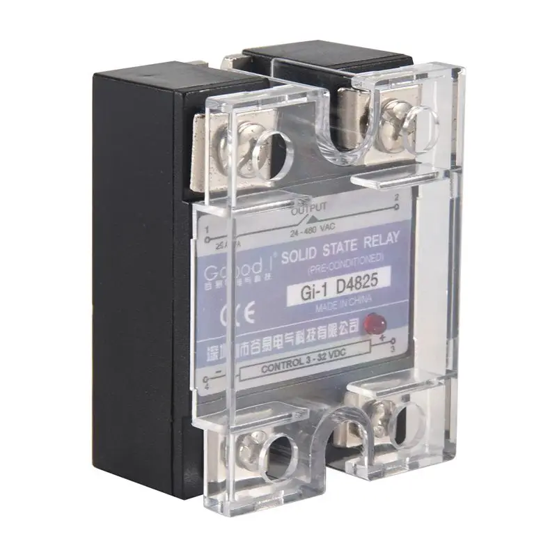 SSR 25A 3-32V DC To 24-480V AC Single Phase Solid State Relay DC Control AC MGR-1 D4825 Load Voltage-AA26