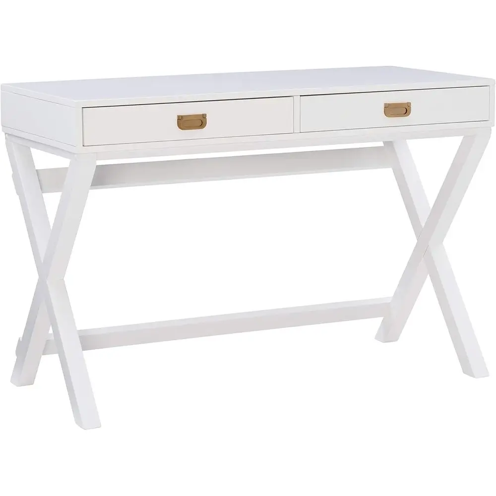 

Contemporary White Desk, 44 Wide x 20 Deep x 30 High
