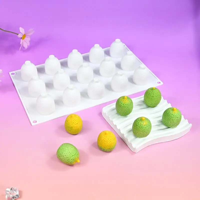 Premium Silicone Mousse Cake Mold for Baking Enthusiasts Featuring Hami Melon Lychee Blueberry Grape Shapes