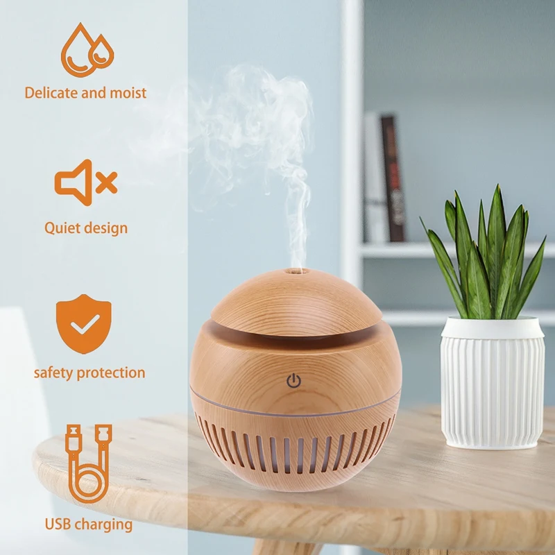 130Ml Air Humidifier USB Aroma Diffuser Electric Essential Oil Diffuser For Home Aromatherapy